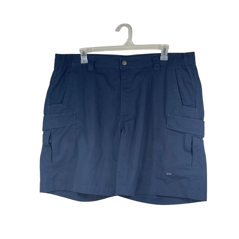 Tru-Spec Mens Navy Blue‎ Ripstop Tactical Cargo Shorts Size 44 Utility Outdoor